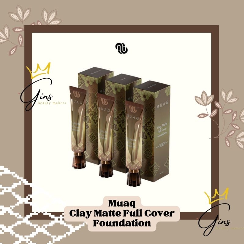 ✨ Gins ✨ MUAQ Clay Matte Full Cover Foundation