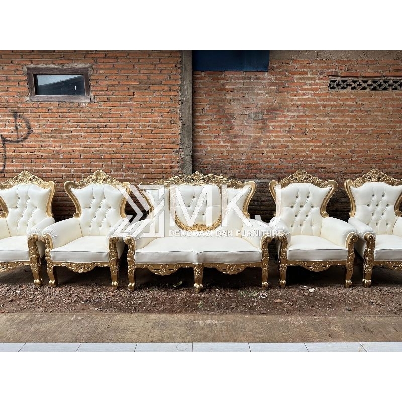 kursi pelaminan syahrini / sofa pengantin syahrini mewah / set pelaminan syahrini jati / kursi pelam