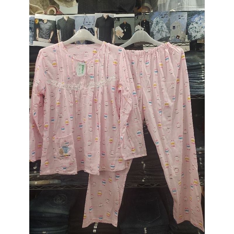 Baju tidur Yumico Lengan panjang Celana panjang freesize