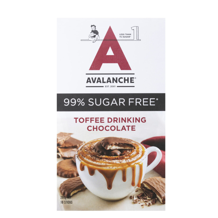 

Avalanche 99% Sugar Free Toffee Drinking Mix 10 pack 200g