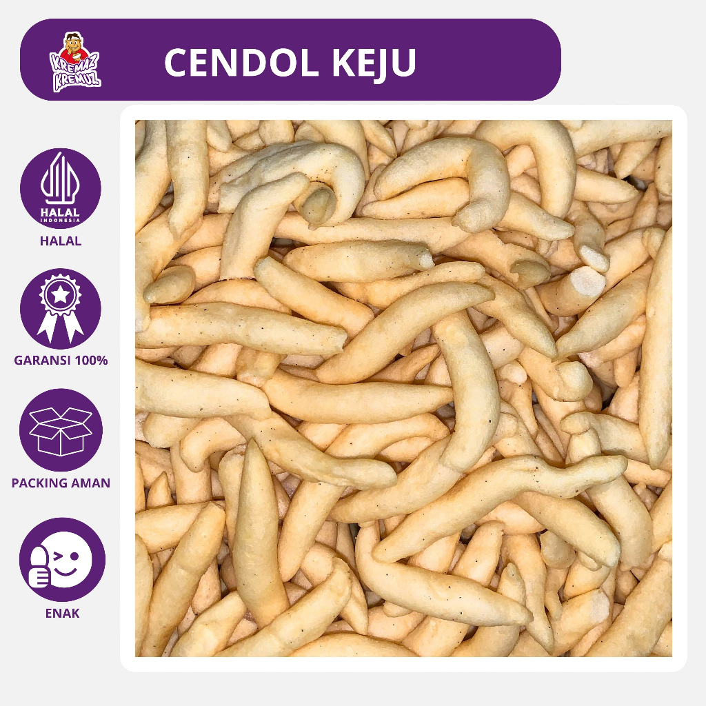 

CENDOL KEJU / TELUR GABUS KEJU / BIDARAN KEJU CEMILAN RENYAH 230gr, 150gr & 75gr