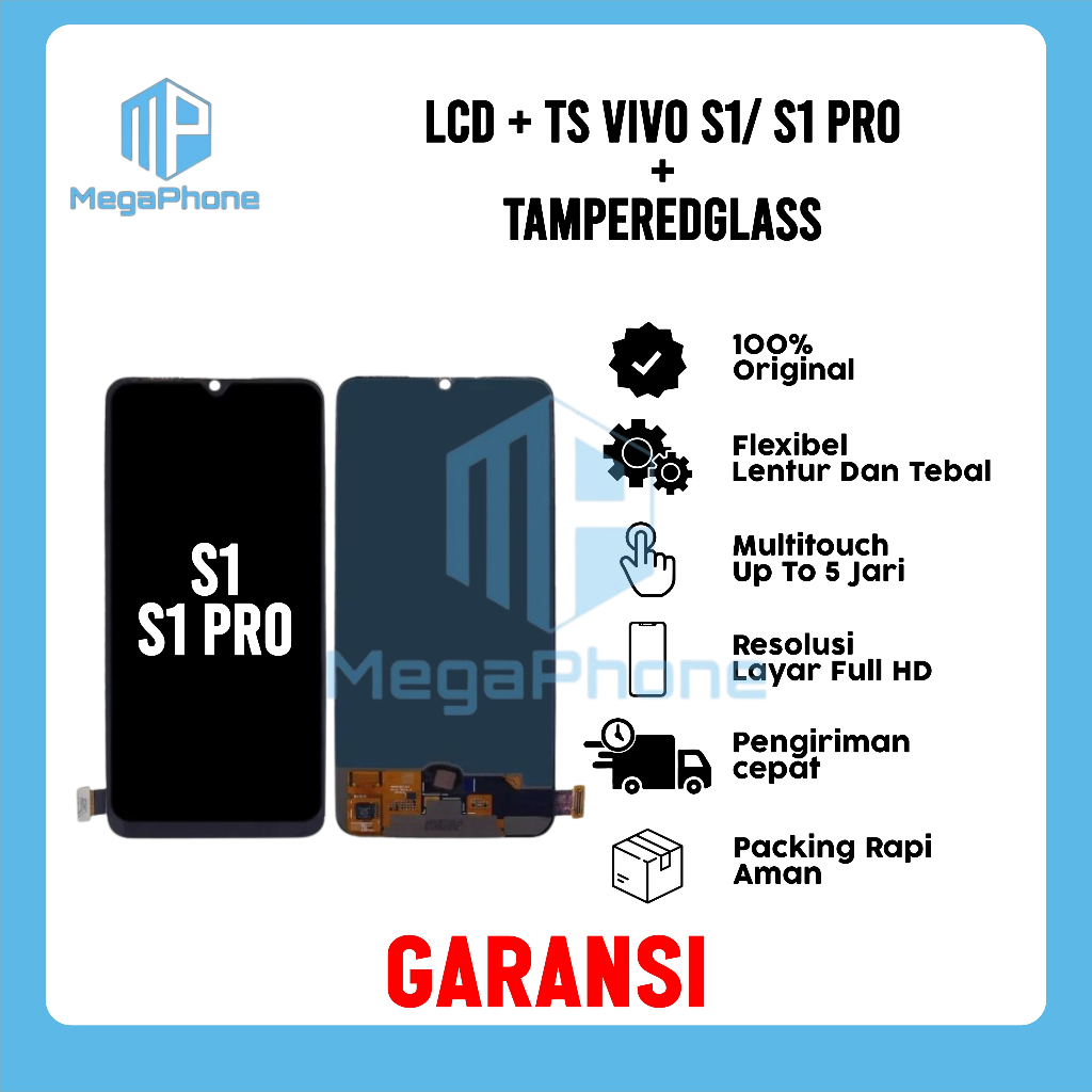 LCD + TS VIVO S1/ S1 PRO ORI FULLSET GARANSI