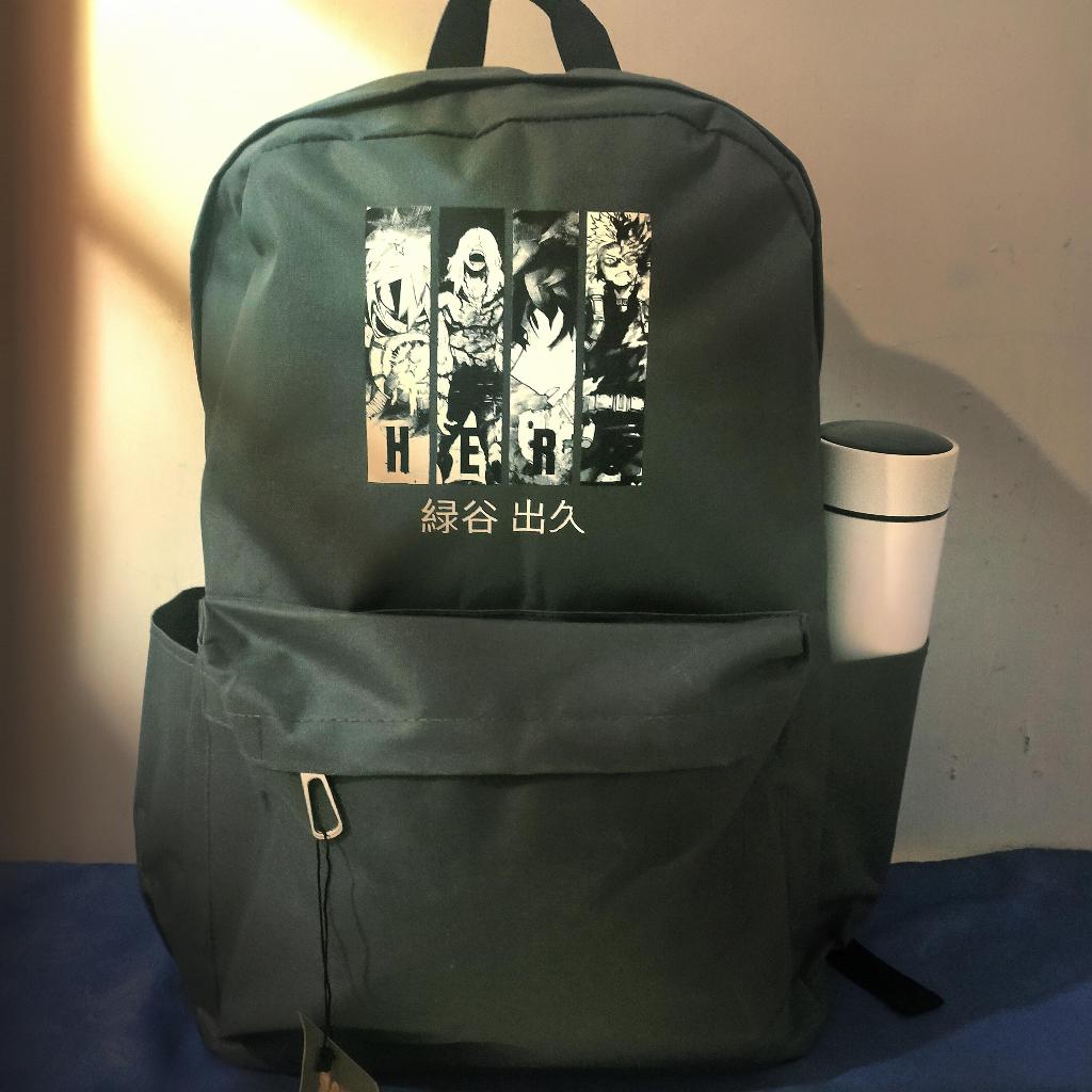 KUNNOME Tas Ransel BOKU NO HERO Waterproof Unisex - bakugo shigaraki midoriya todoroki