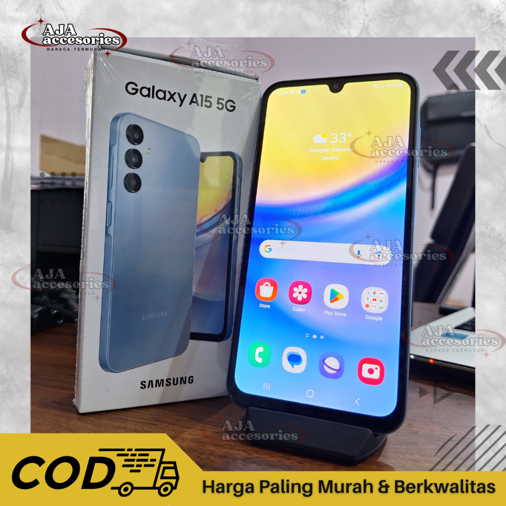 SAMSUNG A15 5G 8/256GB RESMI SAMSUNG INDONESIA [SECOND LIKE NEW EX DISPLAY] BEKAS SEKEN ORIGINAL