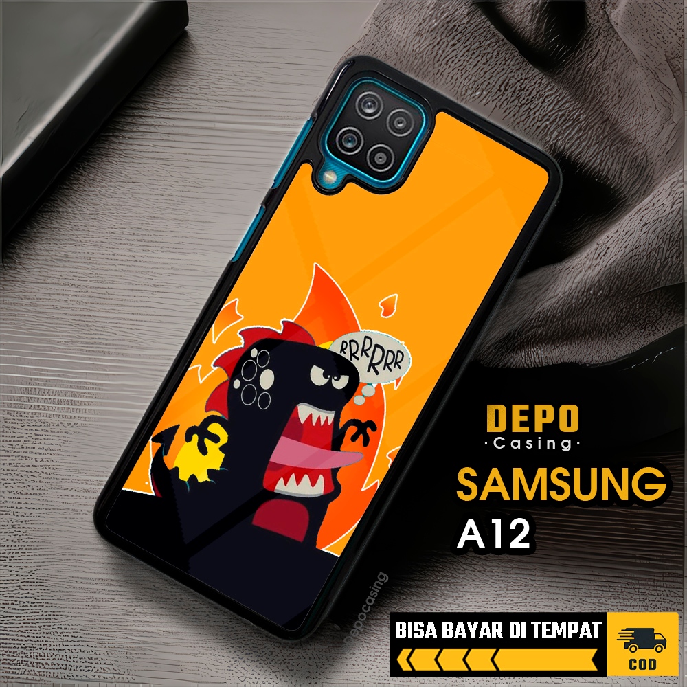 Case Samsung A12 Casing Samsung A12 Casing Depo Casing [DINO] Case Glossy Case Aesthetic Custom Case