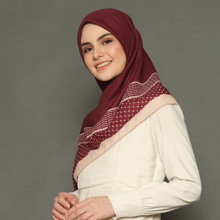 Keffiyeh Palestina Kerudung Palestina Hijab Palestina - Samira Series
