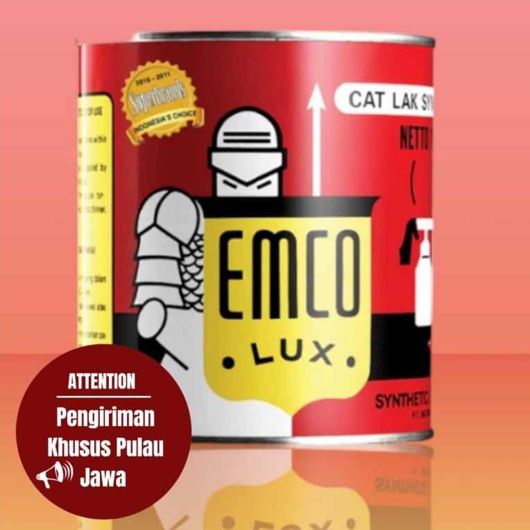 Cat Besi Emco 200cc Warna Hitam & Putih  /Cat Kayu Emco / Cat Emco Minyak