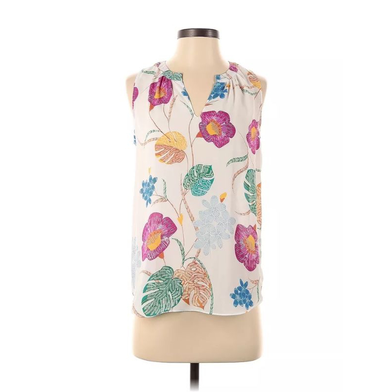 Blouse sleeveless Top Violet + claire atasan blus tanpa lengan wanita