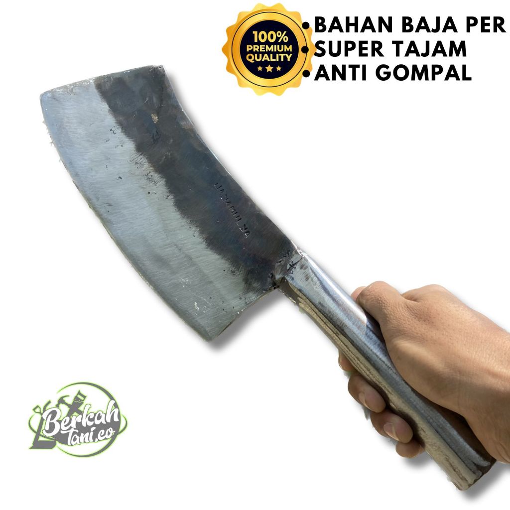 Pisau Daging Baja Asli Pisau Daging Besar- Pisau Cacah tulang daging sapi kambing kerbau Baja Per