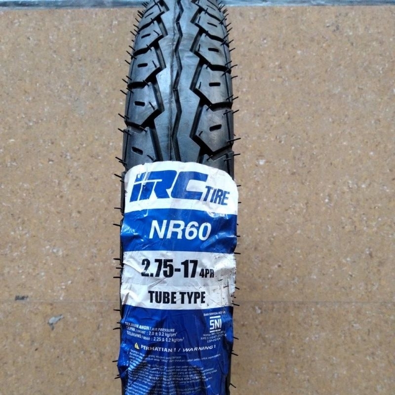 Ban Luar Blk Belakang IRC NR60 275 Ring 17 Tube Type For All Motor Bebek Original IRC 2.75-17 Ring17