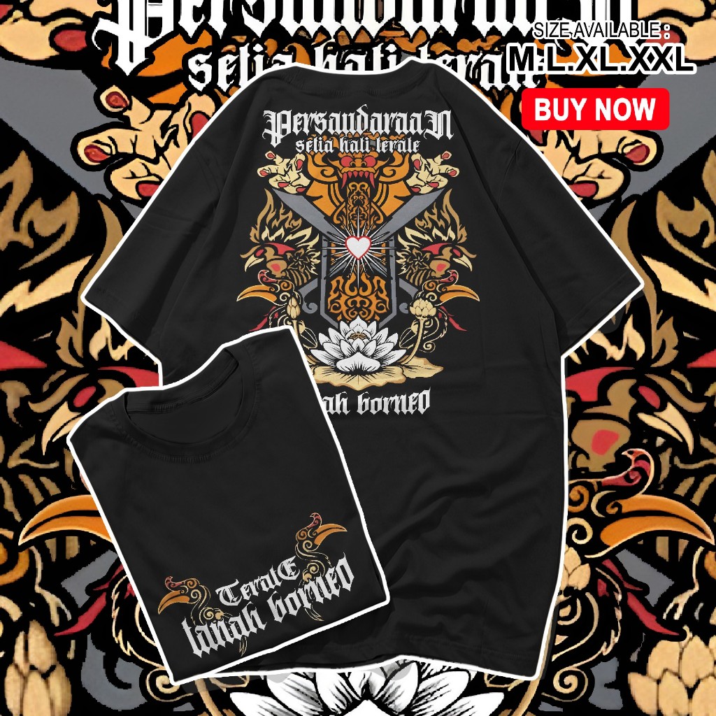 KAOS TERATE TANAH BORNEO//KAOS PSHT