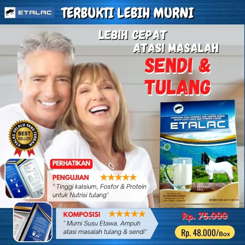 

Susu Kambing etawa ETALAC bubuk original (paket 1 box)