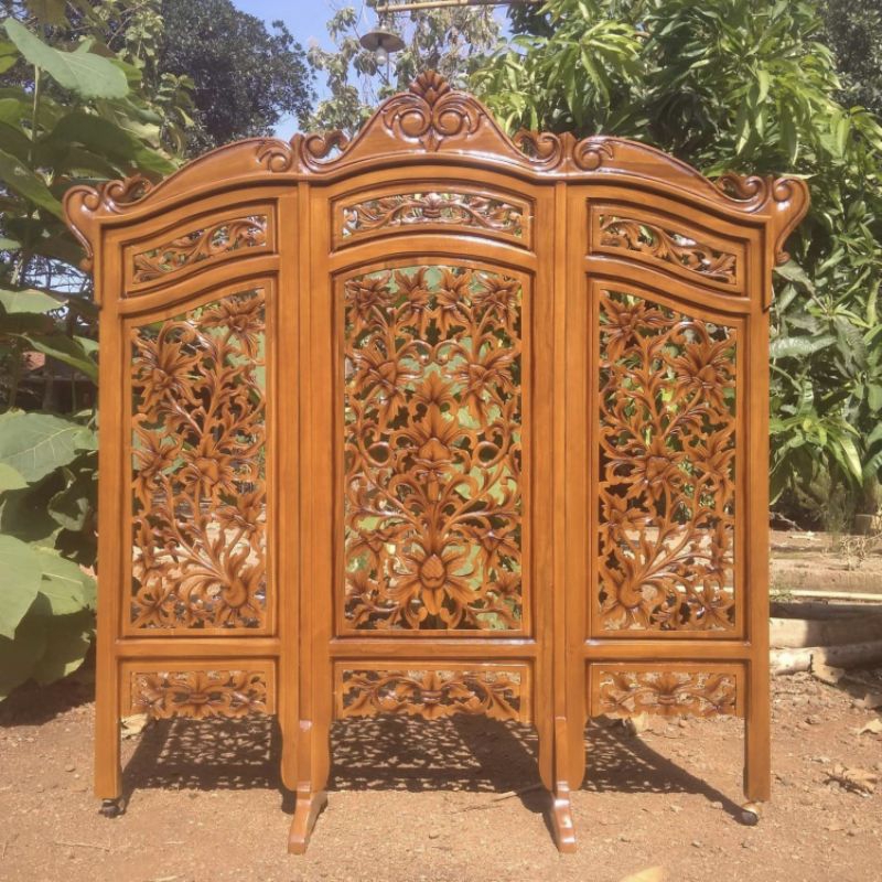 Penyekat Ruangan Sketsel Jati Jepara