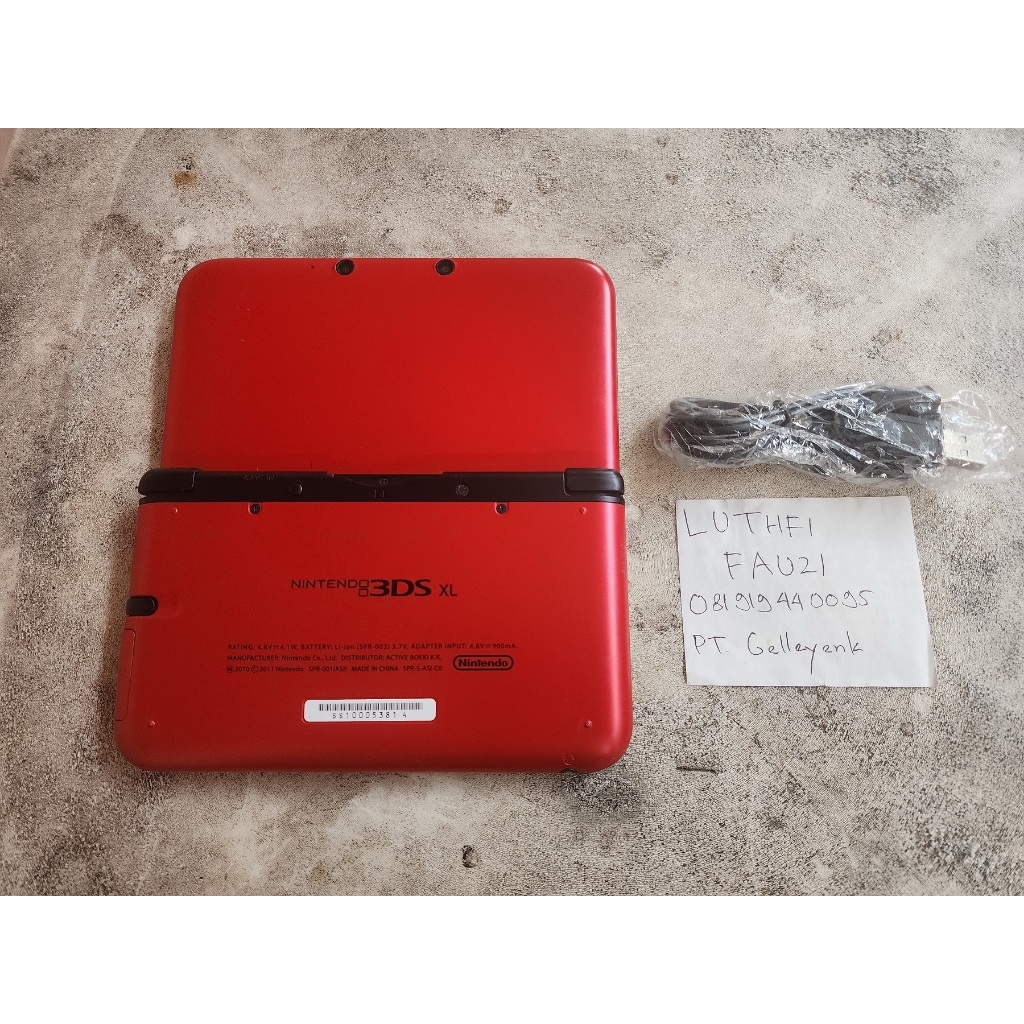 Nintendo 3DS XL Red Black OFW CFW Luma by request 07