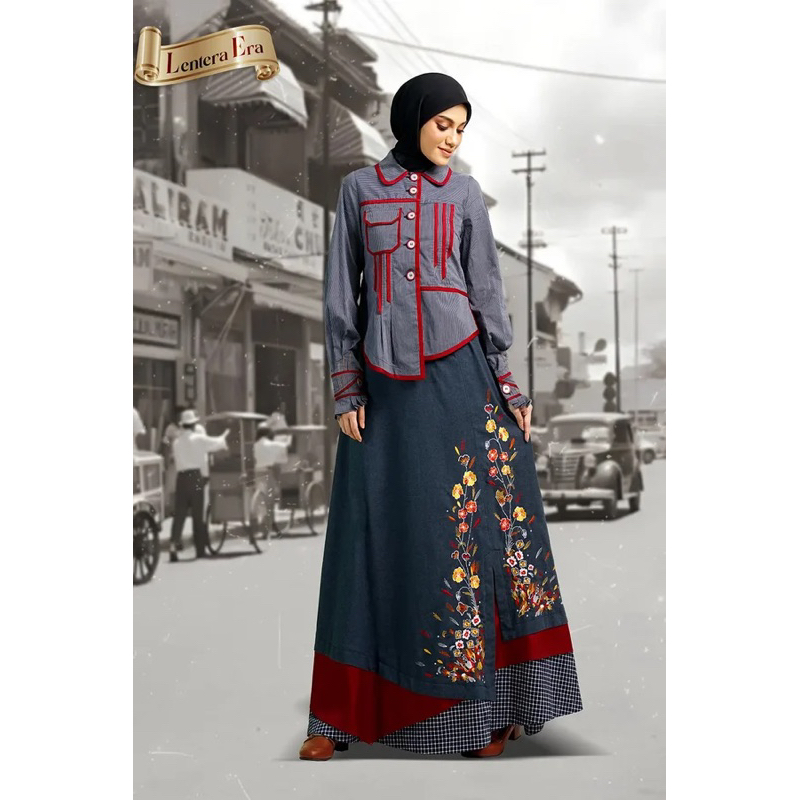 TUNEECA GAMIS MESTIKA T-0724011 TUNEECA LENTERA ERA /GAMIS WANITA MUSLIMAH MODIST KEKINIAN ORIGINAL