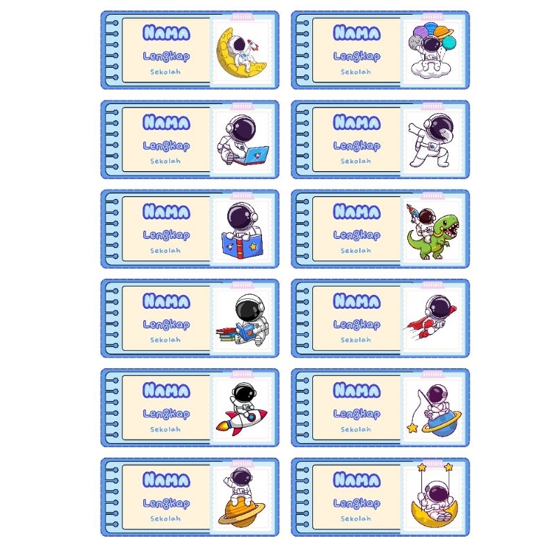 

[ISI 24PCS] STIKER LABEL NAMA CUSTOM FREE DESIGN & NAMASTIKER LABEL CUSTOM FREE DESAIN & NAMA