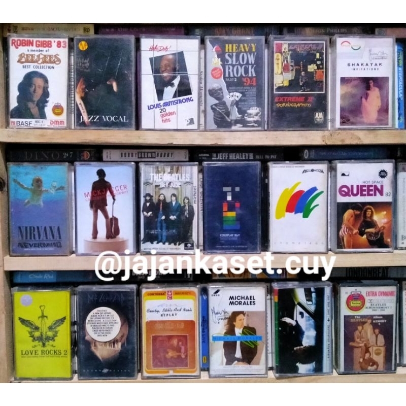 KASET PITA COLDPLAY NIRVANA QUEEN HELLOWEEN THE BEATLES MICK JEGGER BON JOVI BARANG UNIK BARANG JADU