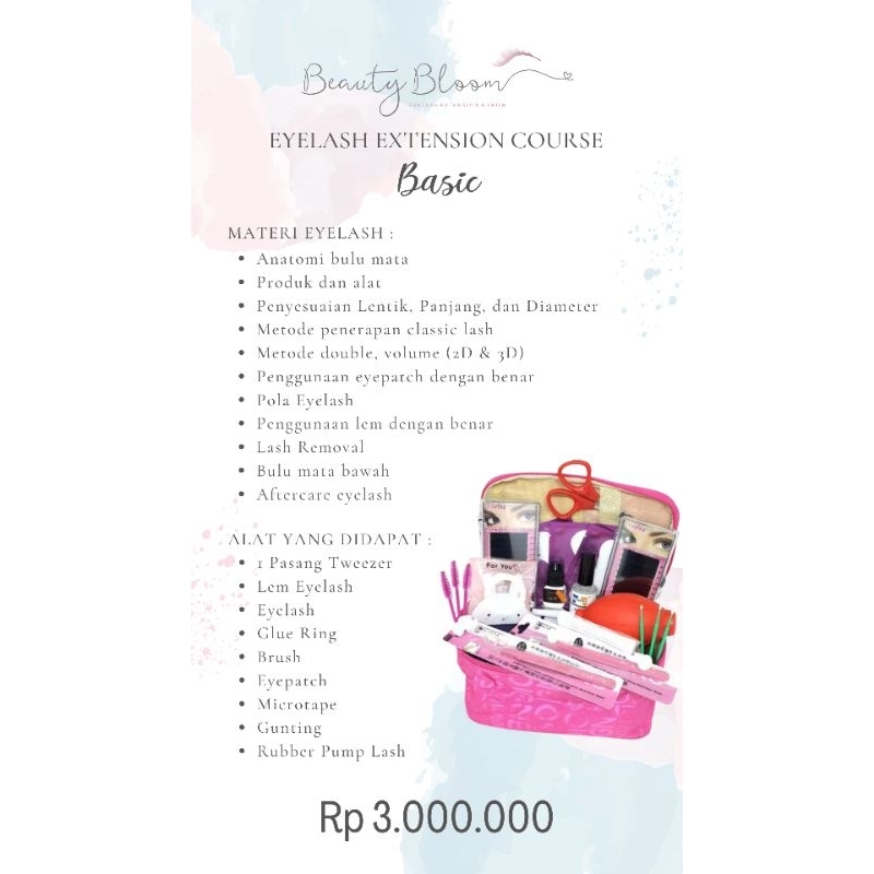 KURSUS EYELASH EXTENSION WORKSHOP