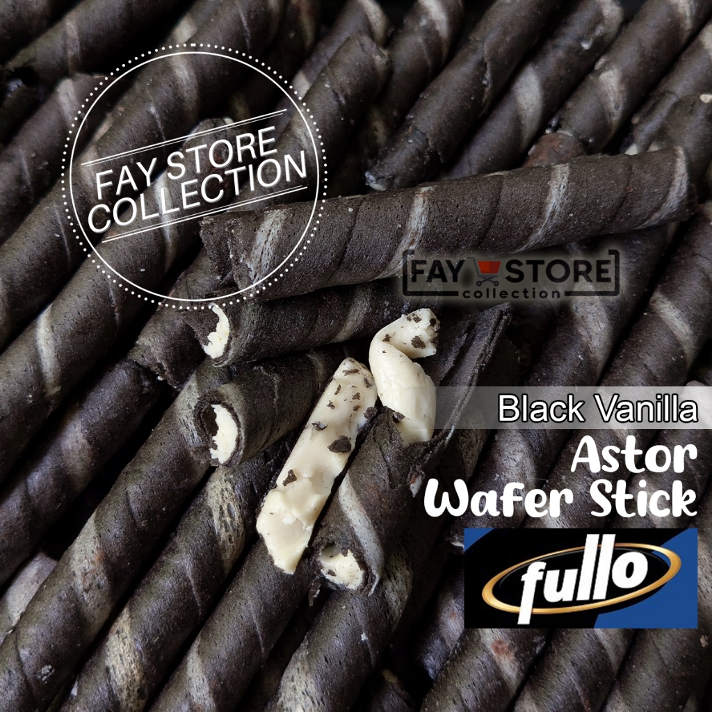 Astor FULLO Full Coklat Kiloan Patahan Premium Selection wafer stick Black Vanilla