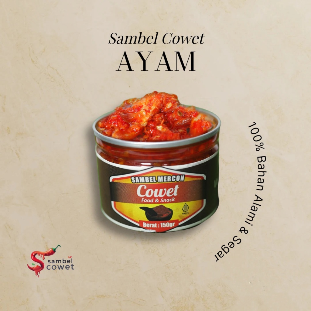 

Sambal cowet - sambal ayam suwir 150gr