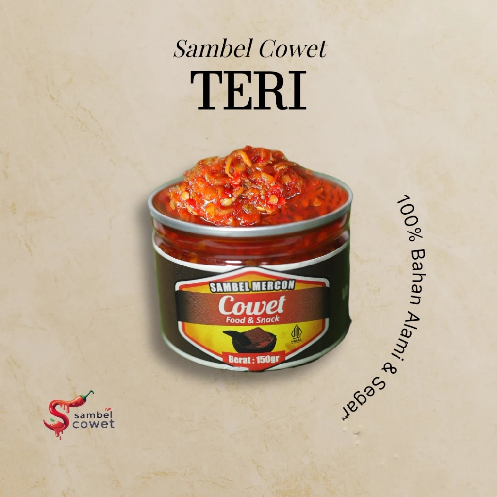 

Sambal cowet - sambal teri 150gr