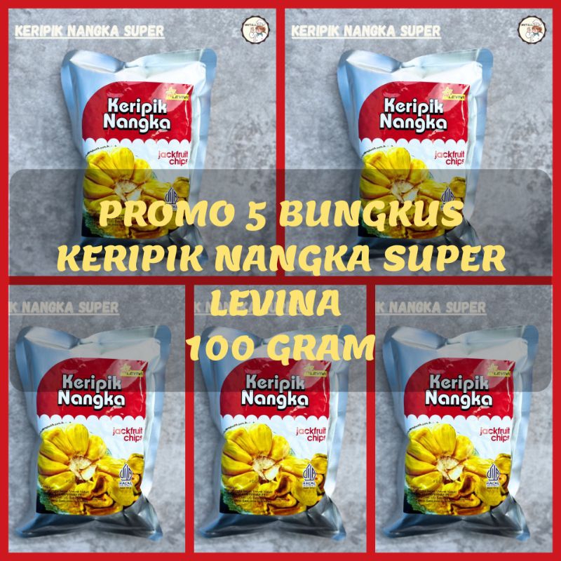 

[PROMO] 5 BUNGKUS CAMILAN KERIPIK BUAH OVEN NANGKA SUPER 100 GRAM LEVINA OLEH-OLEH KHAS BATU MALANG
