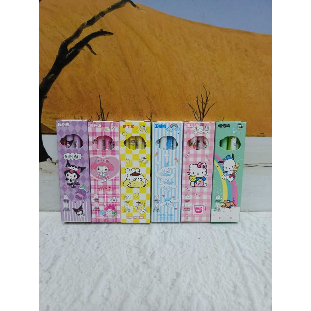 

(4pen) PEN GEL PENA PULPEN SANRIO KUROMI MELODY CINNAMOROLL CETEK KLIK TEKAN