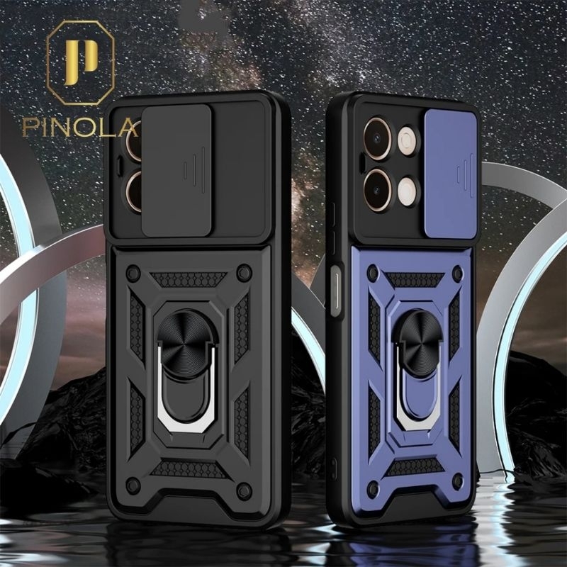 Vivo Y28 / Y27s / Y27 4g 5g / Y75 / T1 / T1Pro Pro Hybrid Case Armor Magnet A1 Slide Camera Protecti