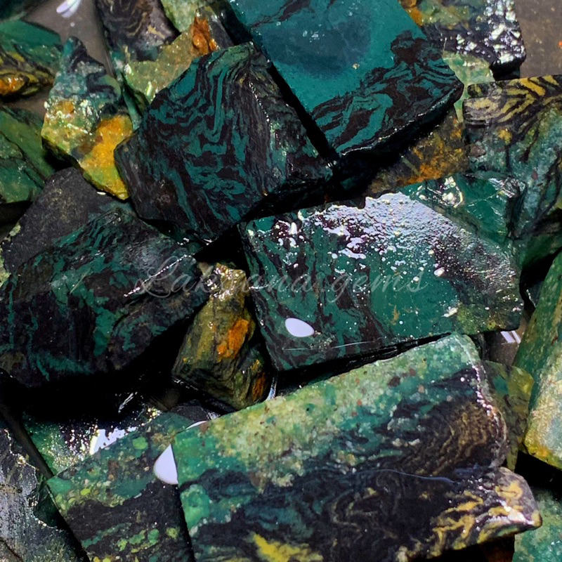 Batu Bacan Bisori Morif Natural / Lempengan batu bacan bisori / bahan super