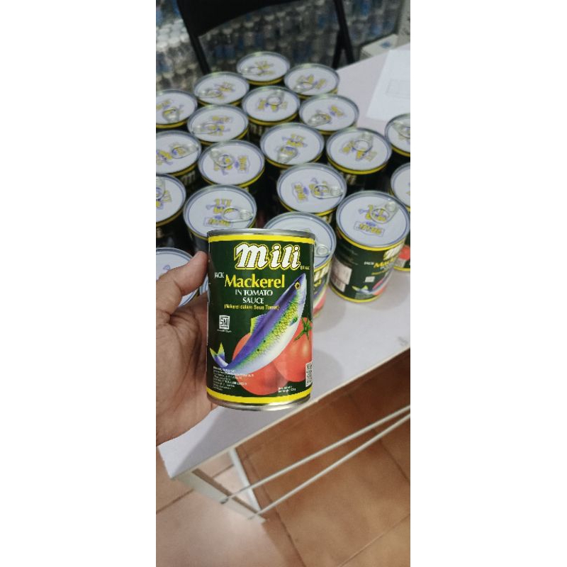 Sarden mili mackerel  425 gr premium asli import singapore malaysia exp 2026