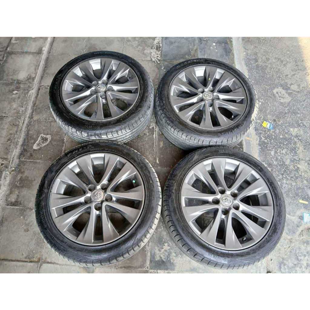 VELG MOBIL OEM SECOND/BEKAS STD ALPHARD R18X7,5 5X114 + PHI 235 50 R18VELG MOBIL OEM SECOND/BEKAS ST