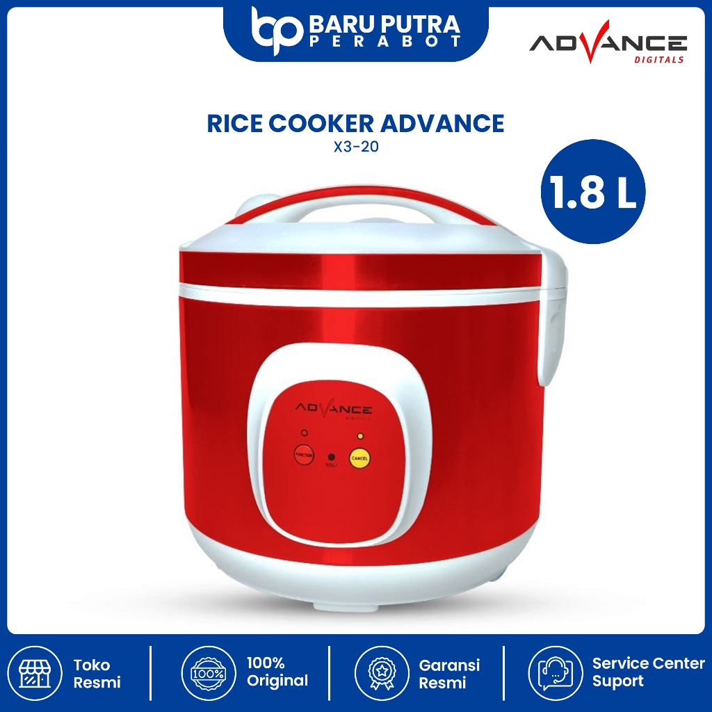 ADVANCE Rice Cooker X3-20 Kapasitas 1.8L Magic Com 1.8 Liter