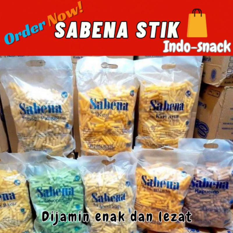 

STIK SABENA ALL VARIANT 360 Gram Balado,Keju,Cappucino,Sapi panggang,Jagung bakar,Cocopandan