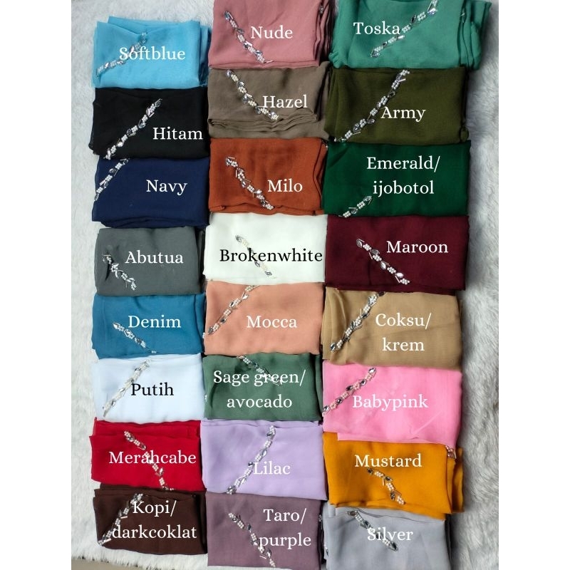 Bella Square LaserCut Payet || hijab kondangan
