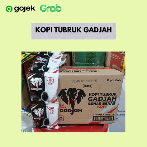 

Kopi Tubruk Gadjah 23g - 12 Renceng (1 Dus)
