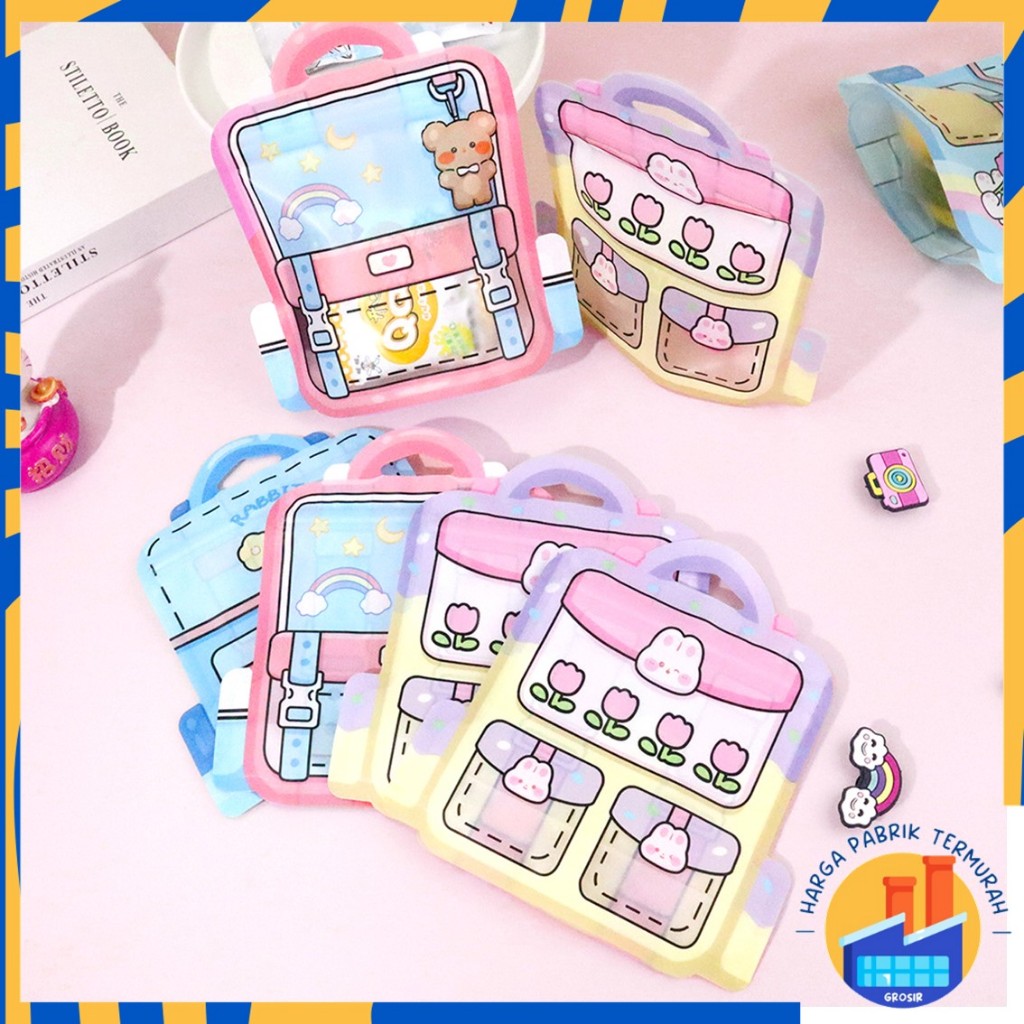 

HPT Goodie Bag Plastik Standing Pouch 2D Ulang Tahun Anak Motif Kartun Plastik Bingkisan Makanan Tas Hampers Snack Ulang Tahun Anak Bungkusan Plastik Cookies Lucu Pesta Perayaan Kantong Plastik Ziplock Tas Sekolah