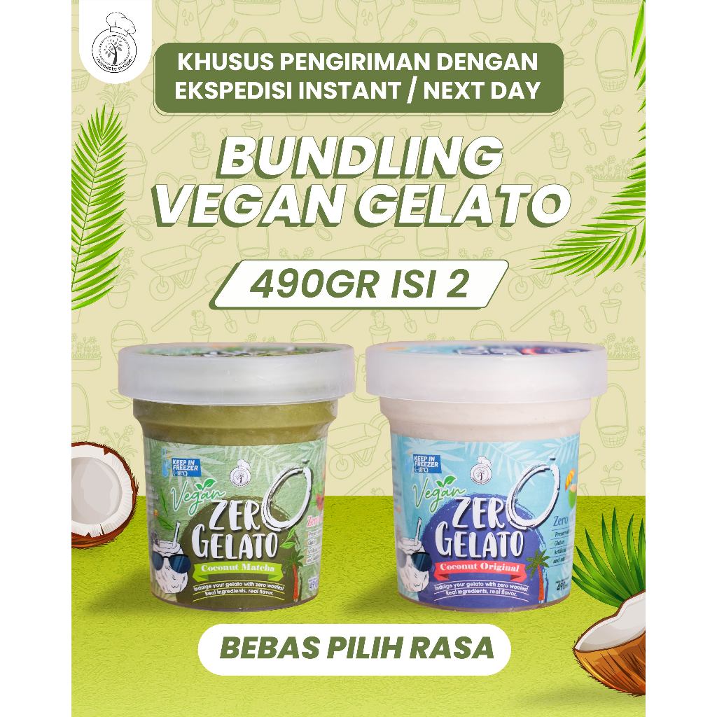 

BUNDLING VEGAN ZERO GELATO 490GR ISI 2
