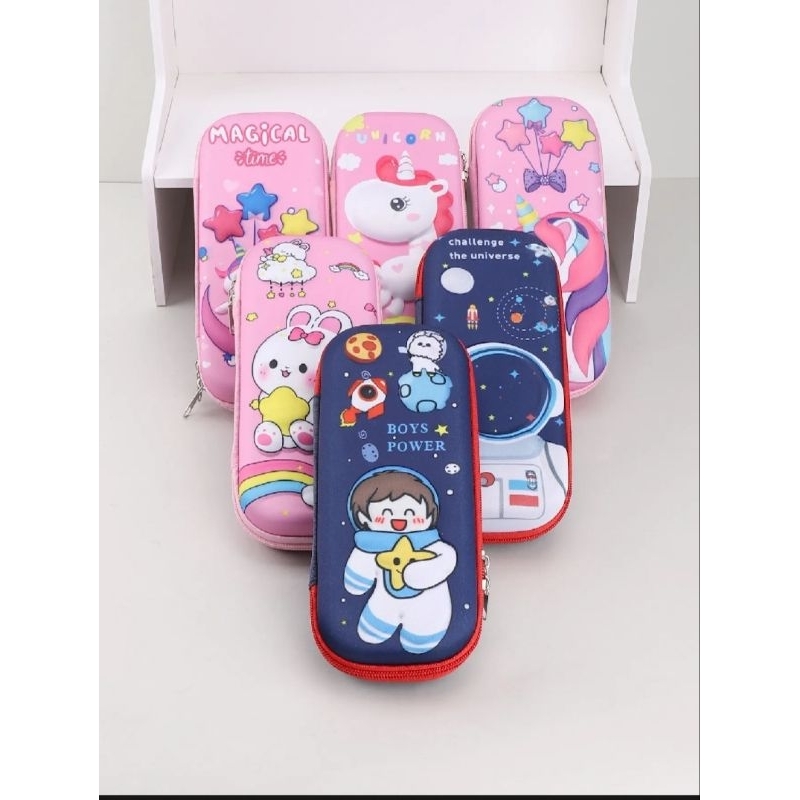 

KOTAK TEMPAT PENSIL TIMBUL 3D ASTRONOT UNICORN LUCU