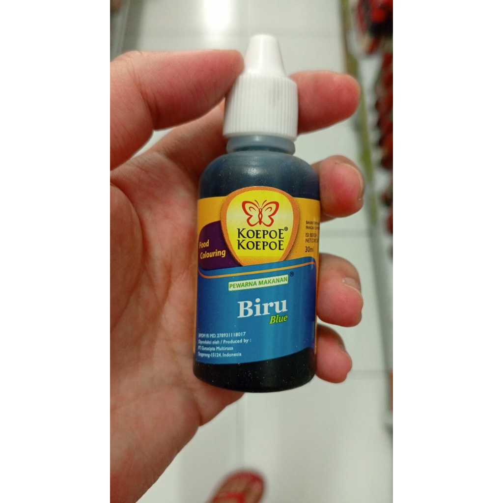 Pewarna Makanan Biru Koepoe Koepoe 30 ml