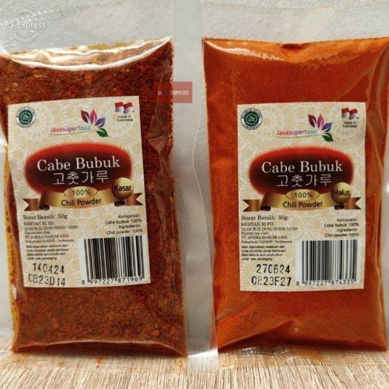 

Gochugaru HALAL MUI / Bubuk Cabe Cabai Red Pepper Powder Korea - Kasar & Halus gochukaru 1 KG