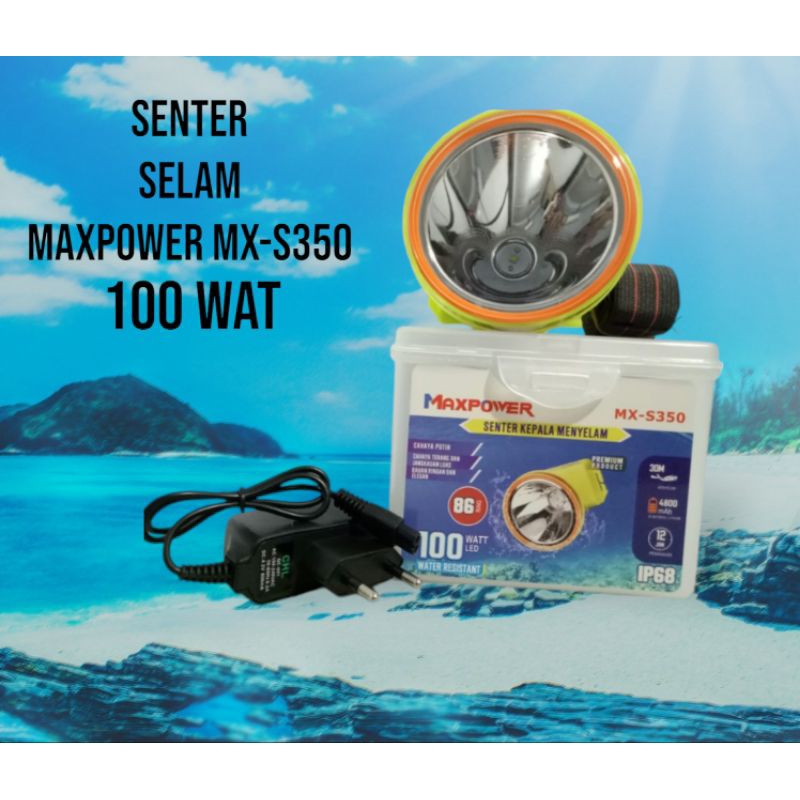 Senter Selam 100 Wat Maxpower MX-S350 Senter Kepala Selama