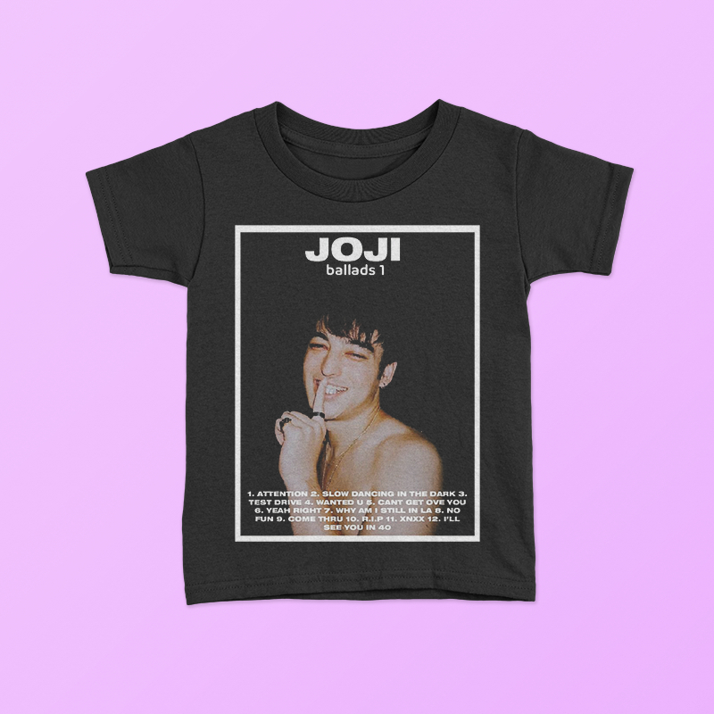 KAOS BAJU ANAK JOJI BALLADS 1 | TSHIRT DISTRO BABY KIDS TEE / BAYI ANAK HITAM LAKI LAKI PEREMPUAN PR