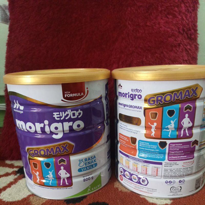 

Susu Morianaga Morigro GroMax 800g Vanila/Exp 06 Maret 2026