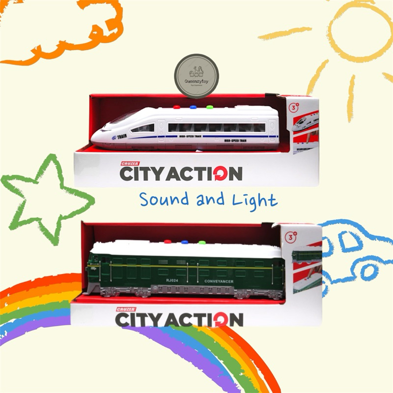 Cruzer 1:32 City Action Friction Train / Cruzer 1:32 City Action Friction Speed Train / Mainan Anak 