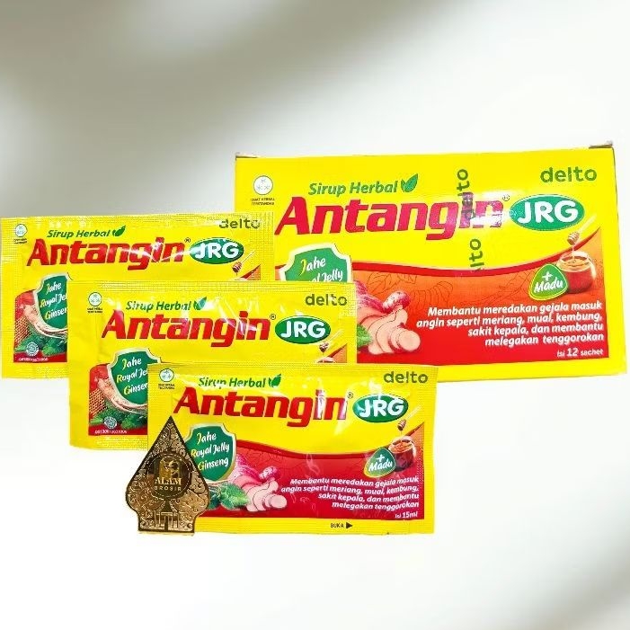 

Sirup Herbal Antangin JRG+ Madu, Jahe Royal Jelly Gingseng 1 kotak isi 12 sachet