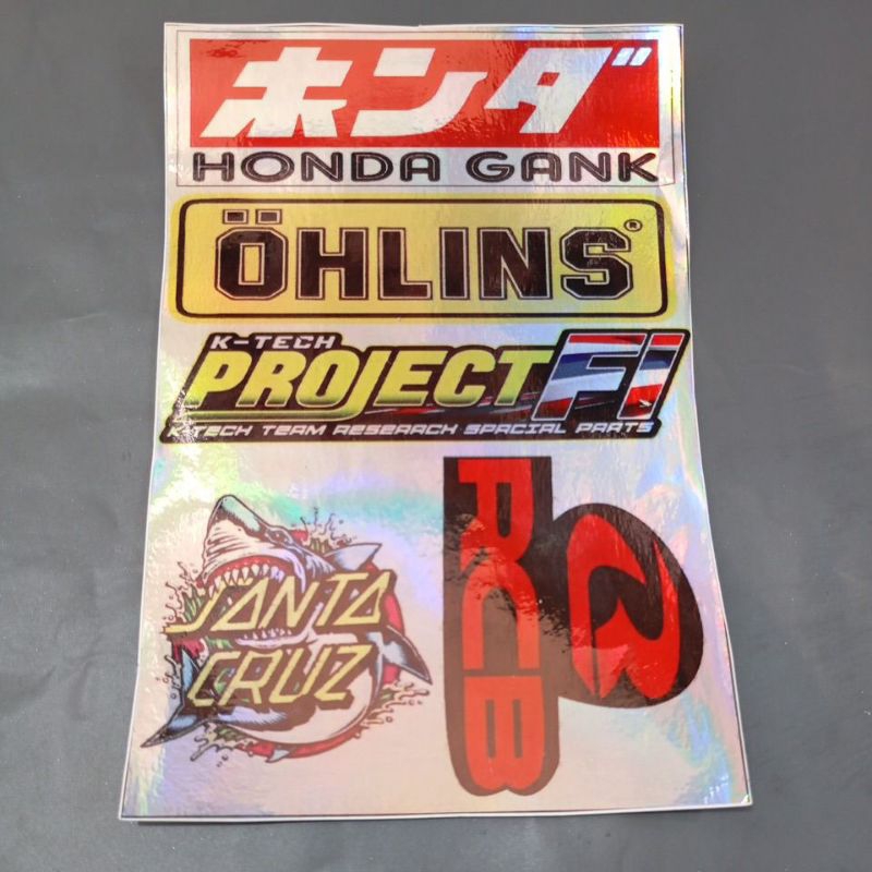 

stiker papan hologram (honda gank)