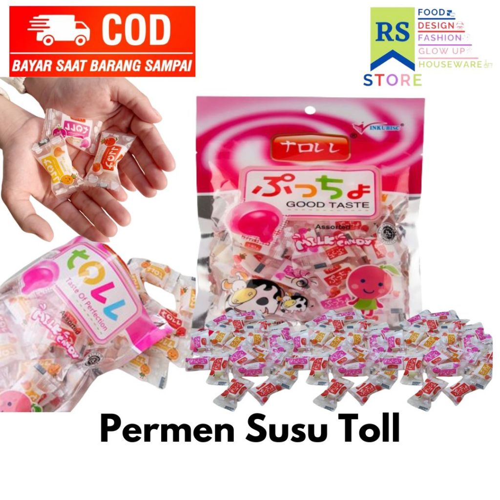 

permen susu toll milk candy 120gram / permen susu toll (toll milk candy) 120 gram & 500 gram milk candy toll / permen toll assorted milk candy permen susu 120 gram / toll candy milk permen susu korea aneka rasa 120 gram