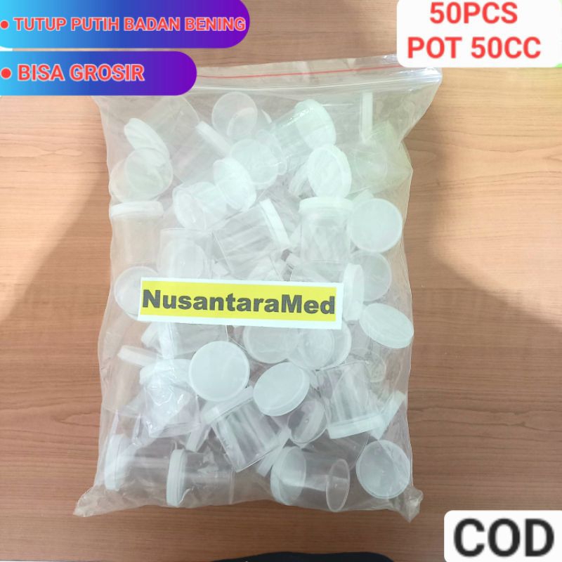 50PCS POT URINE 50CC POT 50ML POT OBAT POT DAHAK POT URINE 50CC