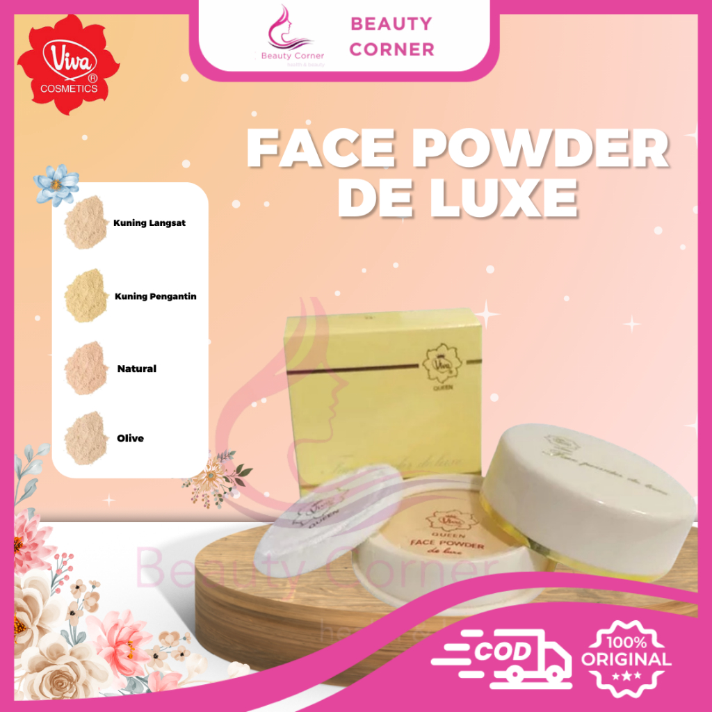 VIVA QUEEN Face Powder De luxe Bedak Doos - 27gr