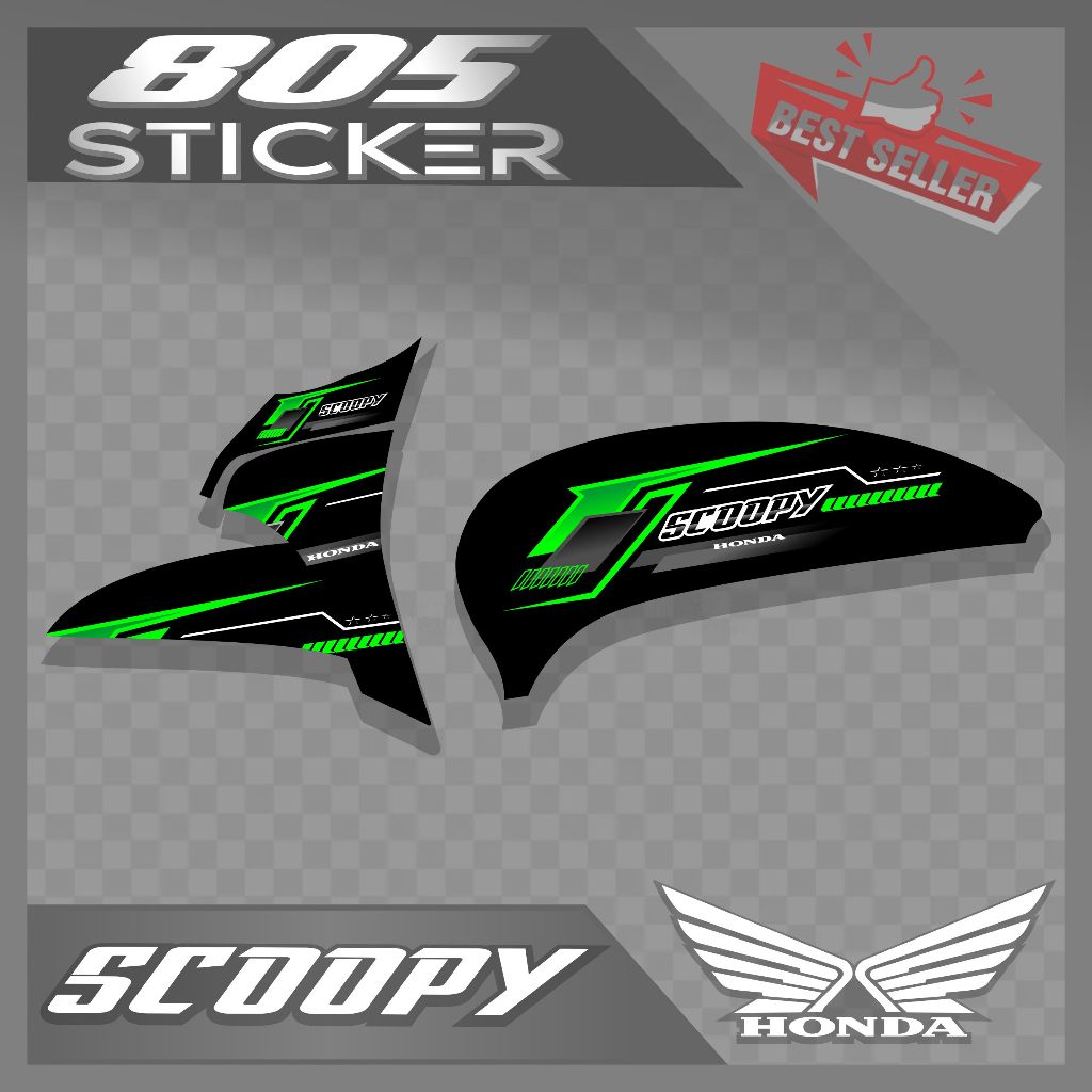 STRIPING STIKER HONDA SCOOPY/STIKER SCOOPY NEW PRESTIGE/STRIPING MOTOR SCOOPY 2021-2023 TERBARU